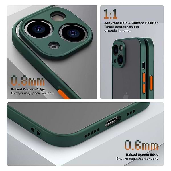 Фото - Чохол для смартфону Armorstandart Frosted Matte Slim Fit for Realme C65 4G Dark Green (ARM77886)