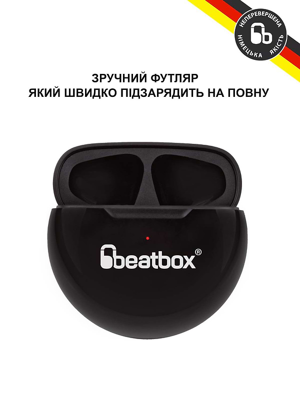 Фото - Навушники вкладиші бездротові TWS BeatBox PODS PRO 6 black (bbppro6b)