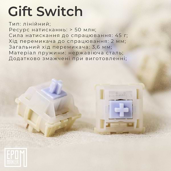 Фото - Клавиатура беспроводная игровая EPOMAKER AK820 Pro Gift Switch Hot-Swap Black (AK820-PRO-B-G)