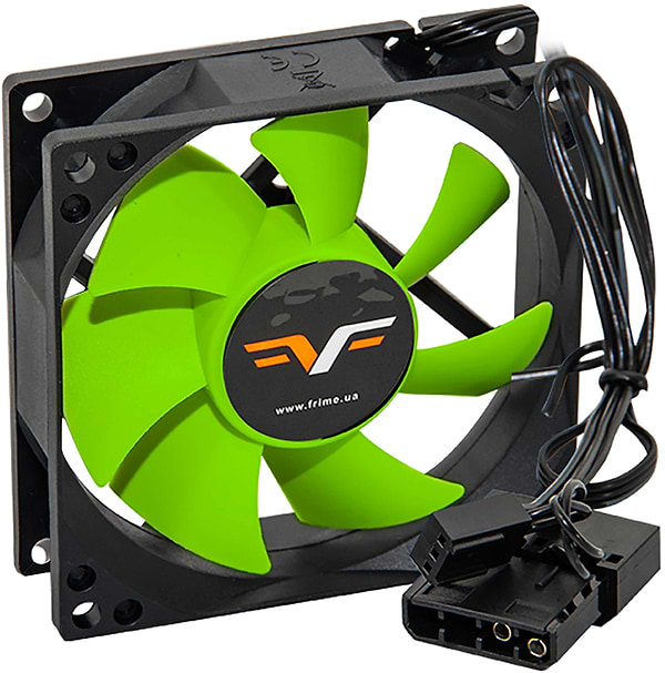 Фото - Корпусний вентилятор Frime FGF80HB3 Black-Green
