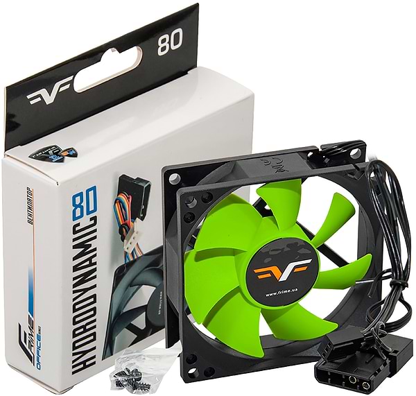 Фото - Корпусний вентилятор Frime FGF80HB3 Black-Green