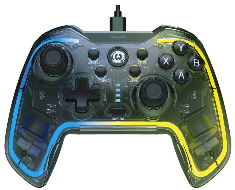 Геймпад Canyon Brighter GP-02 Wired RGB 4in1 PS3/Android BOX-TV/Nintendo Crystal (CND-GP02) - Фото 1