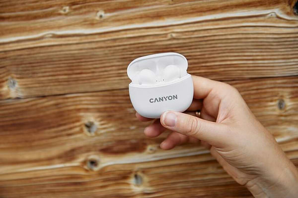 Фото - Наушники вкладыши беспроводные TWS Canyon TWS-5 (CNS-TWS5W) White
