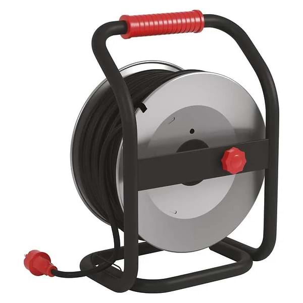 Фото - Удлинитель 220В EMOS на катушке EMOS P19223, 4 розетки, 50, резина/неопрен