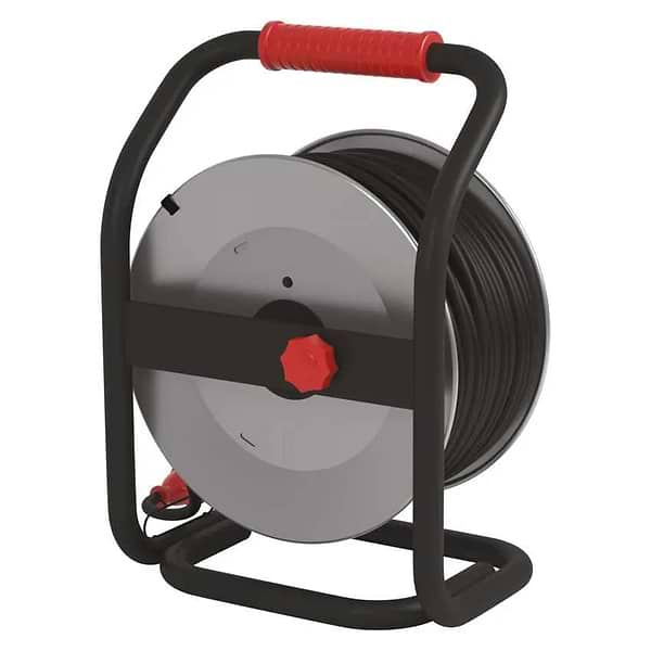 Фото - Удлинитель 220В EMOS на катушке EMOS P19223, 4 розетки, 50, резина/неопрен