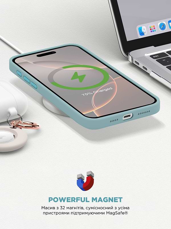 Фото - Чехол для смартфона Armorstandart ICON2 MagSafe for Apple iPhone 16 Pro Blue Fog (ARM80194)