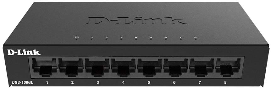 Коммутатор локальной сети (Switch) D-Link DGS-108 - Фото 1
