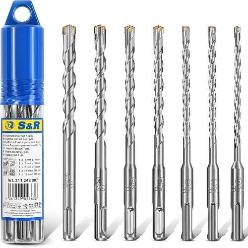 Фото - Набір бурів S&R Meister SDS-Plus 7 шт. (211243007) Фото - Набір бурів S&R Meister SDS-Plus 7 шт. (211243007)