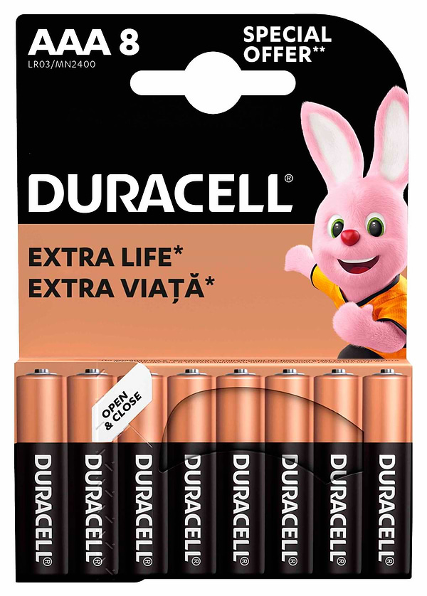 Фото - Батарейки Duracell MN2400 (LR03) 8шт