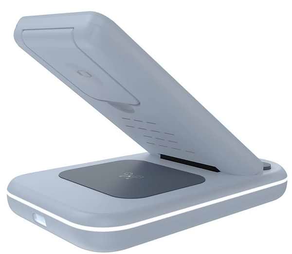 Фото - Беспроводное зарядное устройство Canyon WS-304 3 в 1 QI Blue (CNS-WCS304BL)
