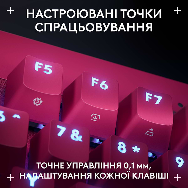 Фото - Клавиатура проводная игровая Logitech G PRO X TKL RAPID Magenta LINEAR (920-013253)