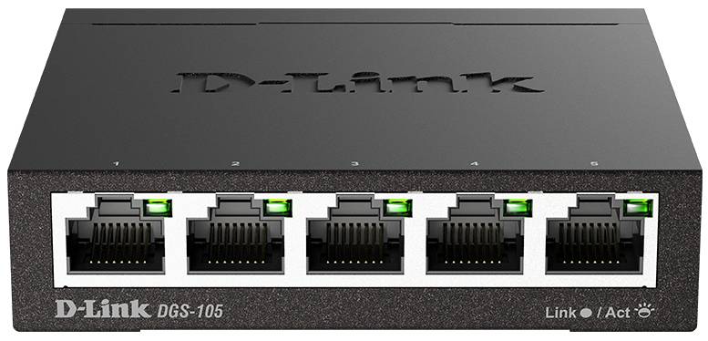 Коммутатор локальной сети (Switch) D-Link DGS-105 - Фото 1