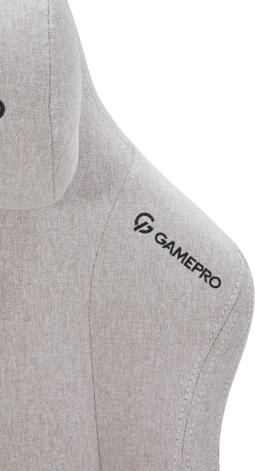 Фото - Кресло для геймеров GamePro FGC750LG Size L Fabric Light Grey
