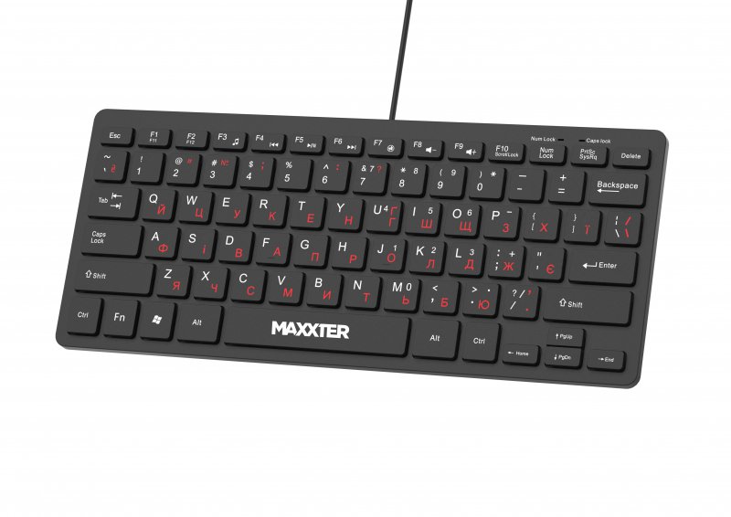 Фото - Уценка - Клавиатура проводная Maxxter KBM-C01B-UA