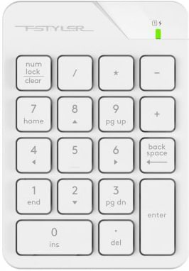Фото - Клавіатура бездротова A4tech FGK21C (White)