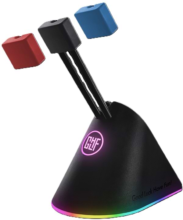 Фото - Тримач для кабелю GLHF Citadel Colorful 3 clips RGB (FGLMB22BKCTDLRGB3)