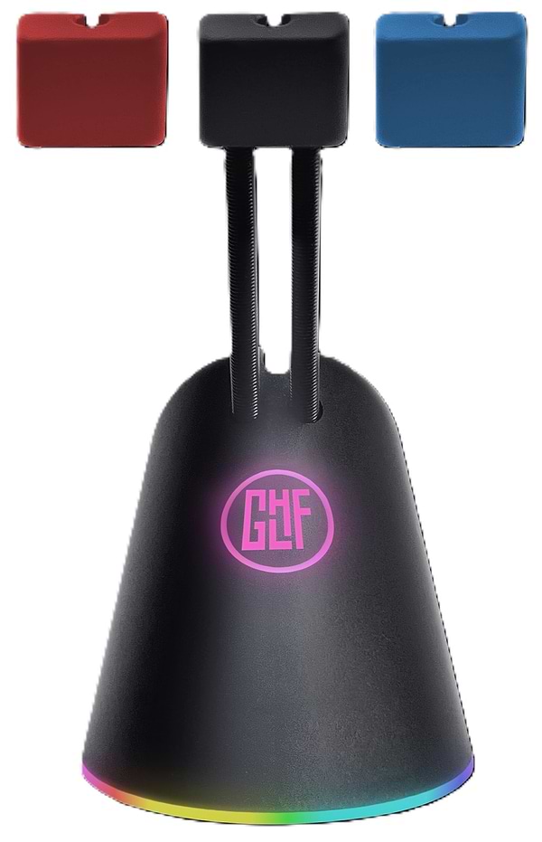 Фото - Тримач для кабелю GLHF Citadel Colorful 3 clips RGB (FGLMB22BKCTDLRGB3)