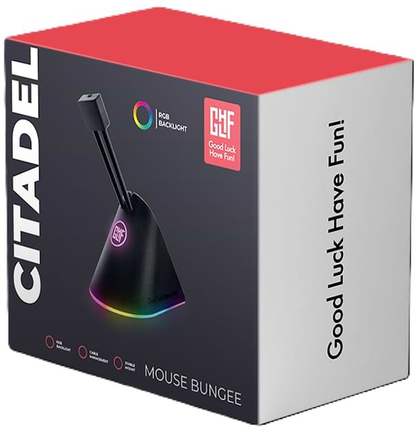 Фото - Тримач для кабелю GLHF Citadel Colorful 3 clips RGB (FGLMB22BKCTDLRGB3)