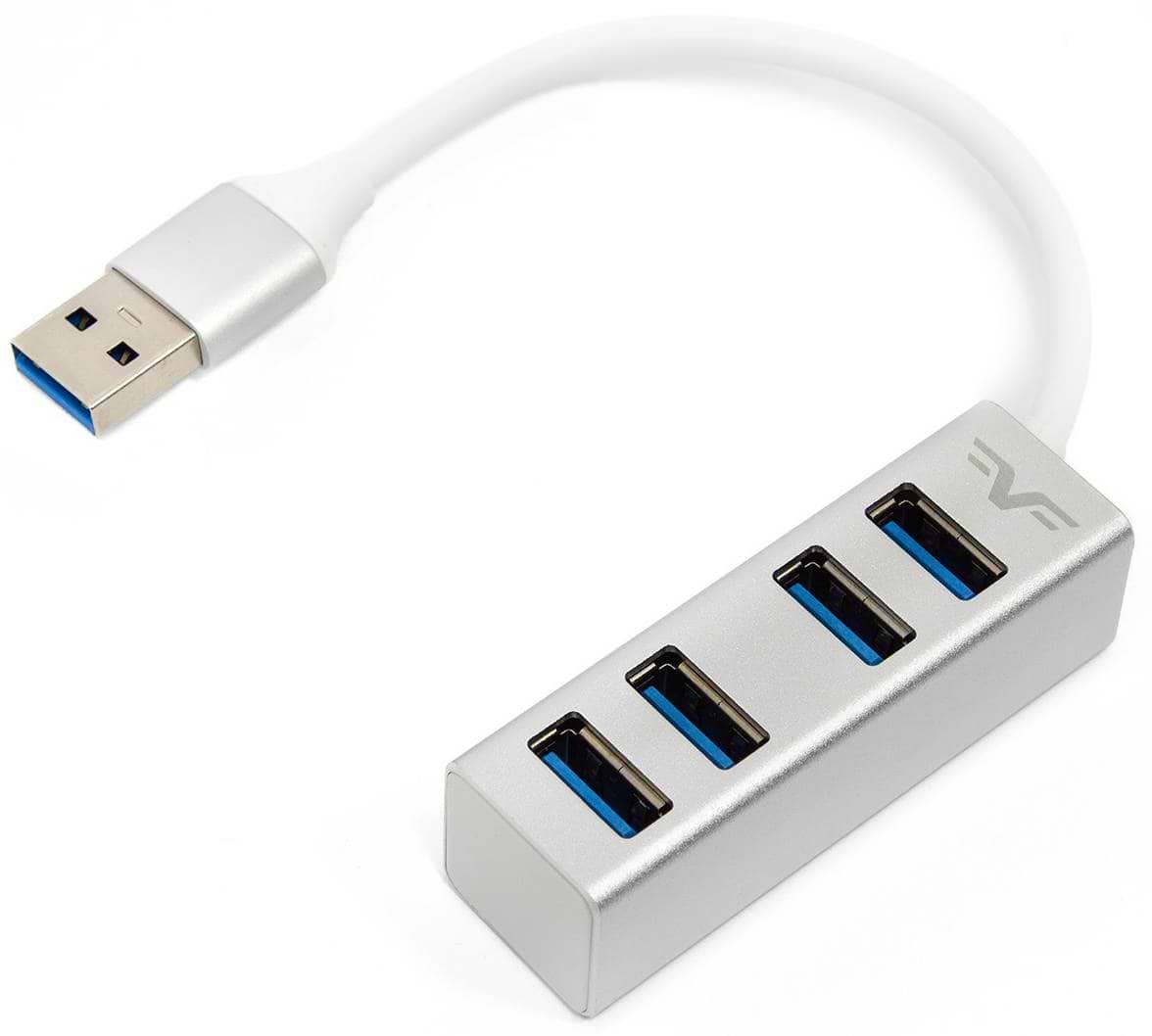 Хаб USB Frime 4хUSB3.0 Silver (FH-30520) - Фото 1