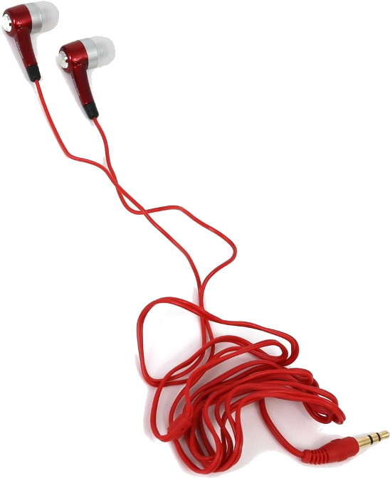 Наушники вкладыши проводные FREESTYLE IN-EAR HeadPhones Red (FH1016R) - Фото 1