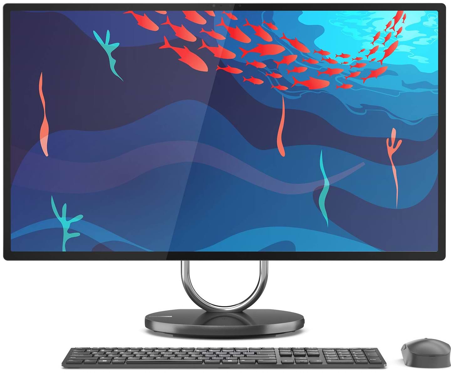 Компьютер-моноблок Lenovo Yoga AIO 9 32IRH8 (F0HJ001ERK) Storm Grey - Фото 1