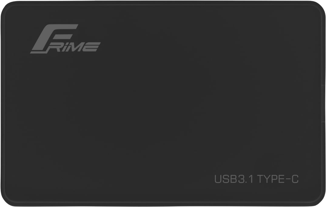Внешний карман Frime 2.5" SATA HDD/SSD Plastic TYPE C(USB3.1) Black (FHE10.25U31)