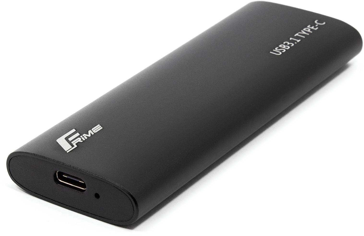 Зовнішній карман Frime M.2 NVMe PCIe Metal USB 3.2 Type-C Black (FHE400.M2UC) - Фото 1