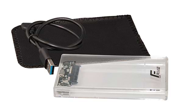 Фото - Внешний карман Frime SATA HDD/SSD 2.5'' USB 3.0 Plastic, Clear (FHE80.25U30)