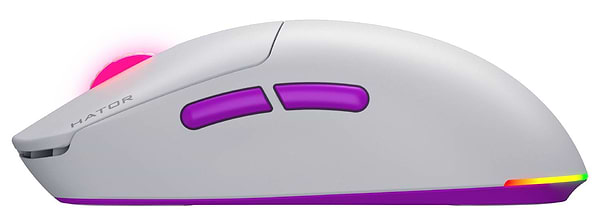 Фото - Мышь беспроводная игровая Hator Quasar 3 ULTRA 8K Wireless White (HTM771)