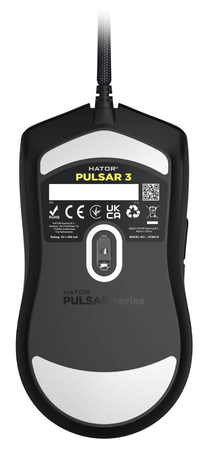 Фото - Миша дротова ігрова Hator Pulsar 3 Black (HTM610)