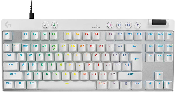 Фото - Клавиатура проводная игровая Logitech G PRO X TKL RAPID White LINEAR (920-013242) Фото - Клавиатура проводная игровая Logitech G PRO X TKL RAPID White LINEAR (920-013242)