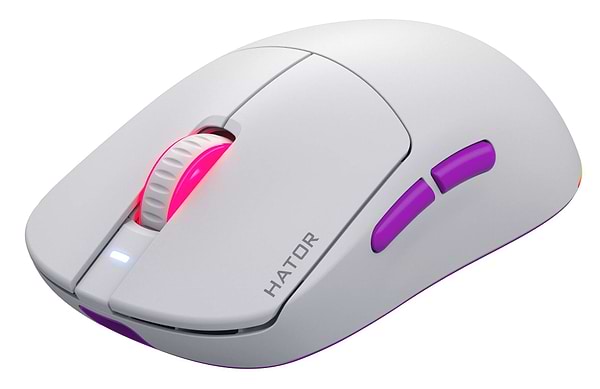 Фото - Мышь беспроводная игровая Hator Quasar 3 ULTRA 8K Wireless White (HTM771)
