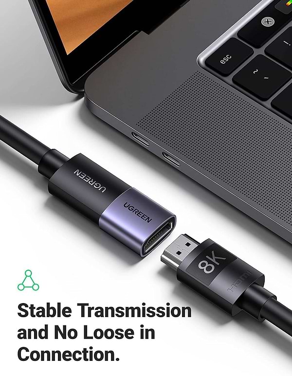 Фото - Перехідник HDMI UGREEN HD159 HDMI 8K Female to Female Adapter for Extension (90592)