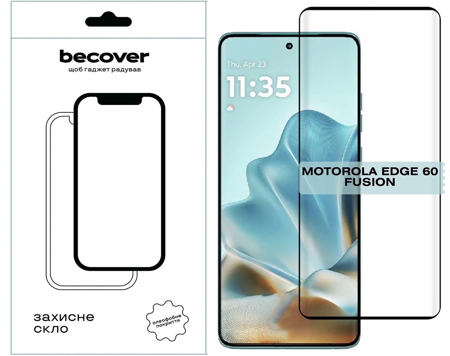 Защитное стекло для смартфона BeCover EDGE for Motorola Edge 60 Fusion Black (714770)