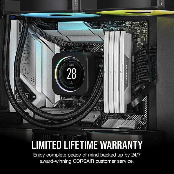 Фото - Память DDR Corsair DDR5 2x16GB/5200 Vengeance White (CMK32GX5M2B5200C40W)