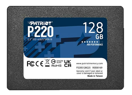 SSD-накопитель внутренний Patriot P220 128GB 2.5" SATAIII TLC (P220S128G25)