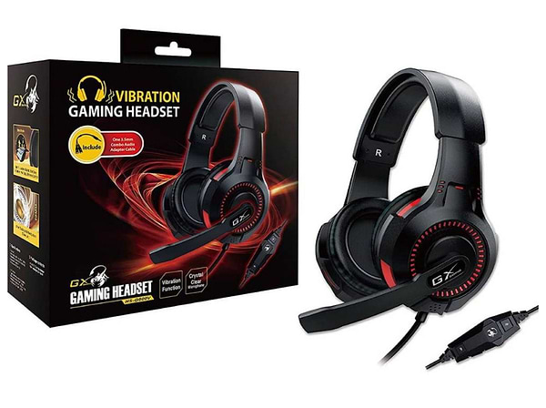 Фото - Гарнітура дротова ігрова Genius HS-G600V Black (31710015400)