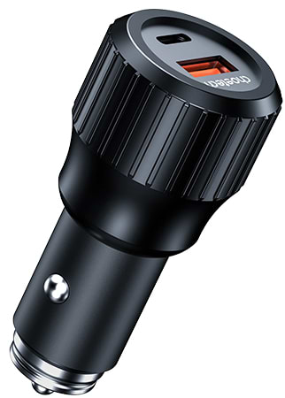 Фото - Автомобільний зарядний пристрій Choetech 1USB Type C 63W 1USB 18W PD3.0 QC3.0 Black (TC0010)