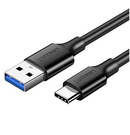 Кабель синхронізації даних UGREEN US184 USB 3.0 to USB Type-C Male 1.5m Black (20883) - Фото 1