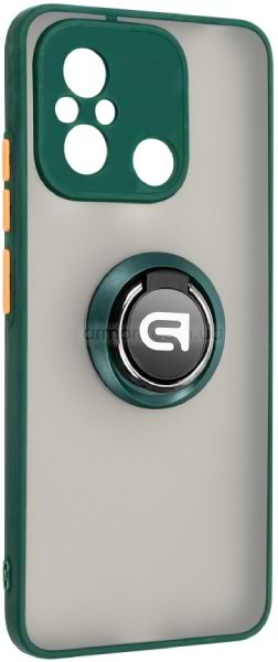 Чохол для смартфону Armorstandart Frosted Matte Ring for Xiaomi Redmi 12C Dark Green (ARM68371) - Фото 1