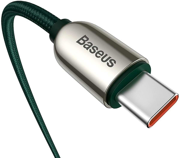 Фото - Перехідник Baseus Display Fast Charging USB-C-USB-C 100W 2m Green (CATSK-C06)