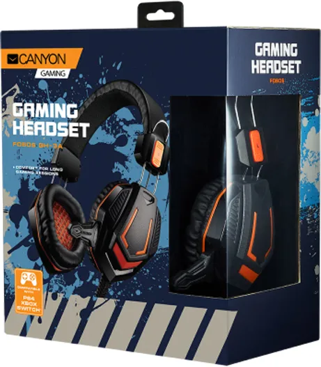 Фото - Гарнітура дротова ігрова Canyon CND-SGHS3A Black
