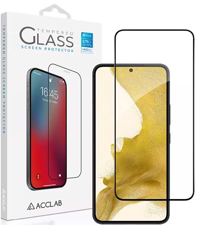 Захисне скло для смартфона ACCLAB Full Glue for Samsung S22+ Black (1283126523021) - Фото 1
