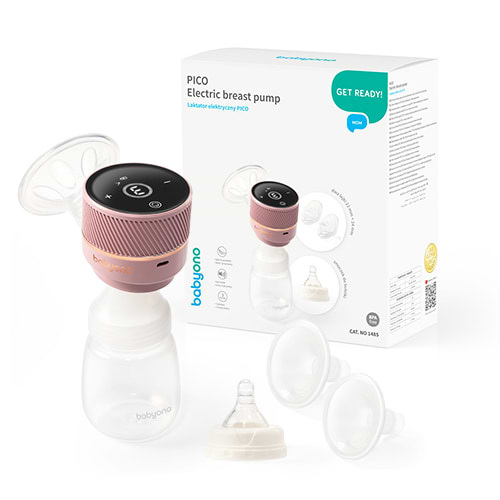 Фото - Електричний молоковідсмоктувач BabyOno PICO + Вкладки лактаційні COMFORT, 140шт/уп. у подарунок (1485А)