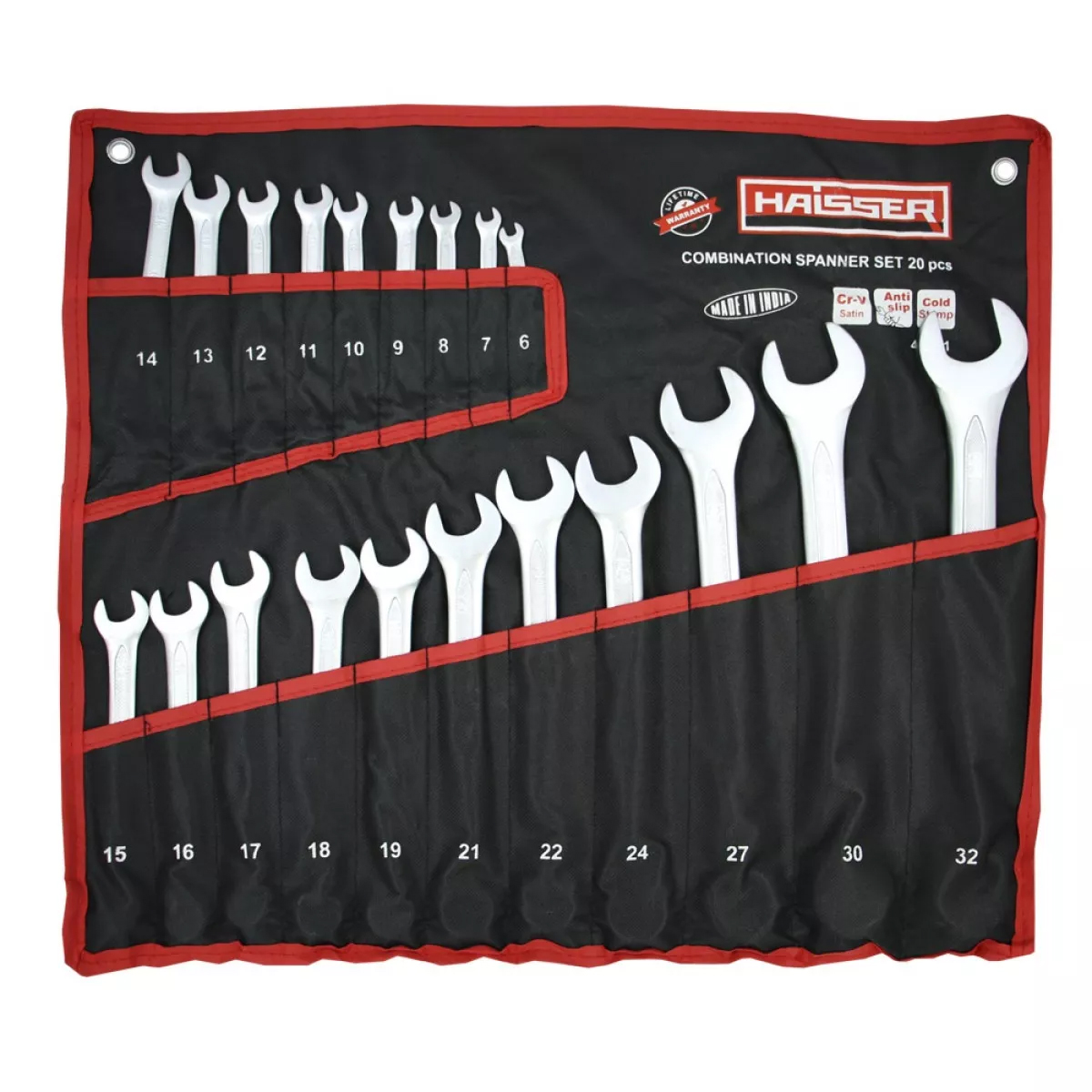 Набор комбинированных ключей Haisser Cold Stamped 20 шт. (48481)