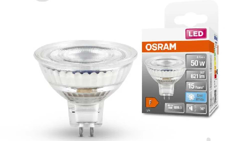 Лампочка світлодіодна Osram LED GU5.3 8Вт 2700К 621Лм MR16 12В STAR (4058075433762)