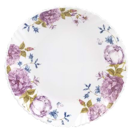Тарелка обеденная Vittora V-220BL Букет для дамы Wave 220 мм