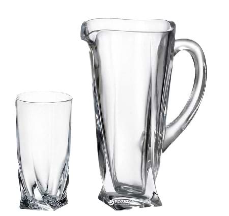 Фото - Набір для напоїв Bohemia Quadro 7 пр. (99999/99A44/100)