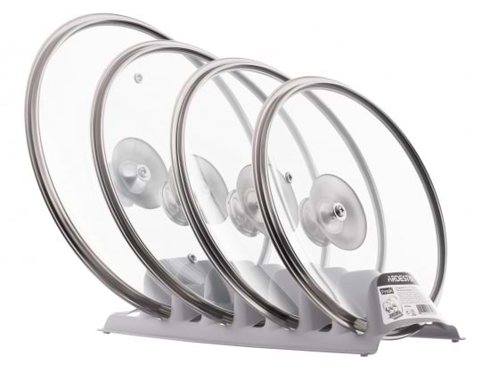 Фото - Подставка для кухонных принадлежностей Ardesto для кришек 29.5х13.5х6.5 см Grey (AR2965L)