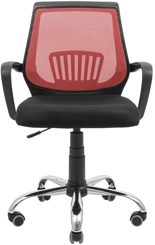 Фото - Кресло офисное Richman Стар Хром Пиастра Сетка черная + красная